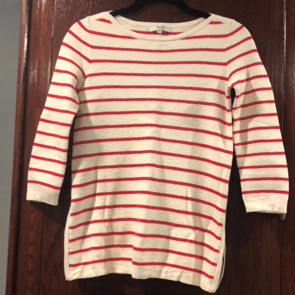 Made well wool blend 3/4 sleeve sweater